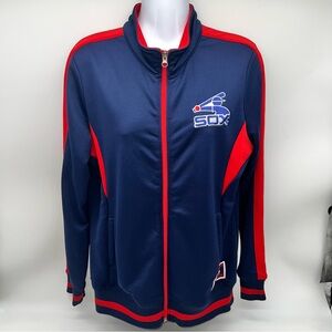 Majestic Women’s Navy and Red Chicago White Sox Logo Embroidered MLB Jacket-Sz M